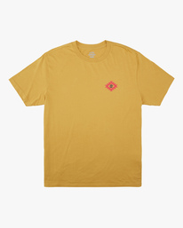 4 Wrangler Eclipse Short Sleeve T-Shirt Beige ABYZT00576 Billabong