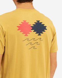 3 Wrangler Eclipse Short Sleeve T-Shirt Beige ABYZT00576 Billabong