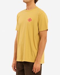 1 Wrangler Eclipse Short Sleeve T-Shirt Beige ABYZT00576 Billabong