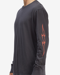 4 D Bah Wave Washed Long Sleeve T-Shirt Black ABYZT00913 Billabong