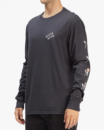 1 Peace Wave Washed Long Sleeve T-Shirt Black ABYZT00917 Billabong
