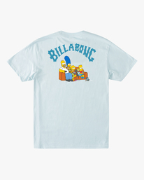 6 The Simpsons Family Couch Organic Short Sleeve T-Shirt Blue ABYZT01028 Billabong