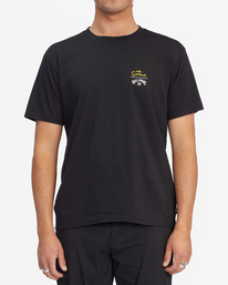 3 The Simpsons Family Couch Organic Short Sleeve T-Shirt Black ABYZT01028 Billabong