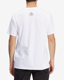 2 The Simpsons Wiggum Donut Organic Short Sleeve T-Shirt White ABYZT01034 Billabong
