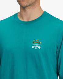 4 The Simpsons Family Couch Organic Long Sleeve T-Shirt Green ABYZT01043 Billabong