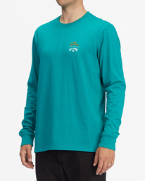 2 The Simpsons Family Couch Organic Long Sleeve T-Shirt Green ABYZT01043 Billabong