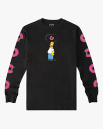 5 The Simpsons Donut Organic Long Sleeve T-Shirt Black ABYZT01044 Billabong