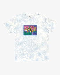 5 The Simpsons Couch Gag Tie-Dye Organic Short Sleeve T-Shirt White ABYZT01049 Billabong