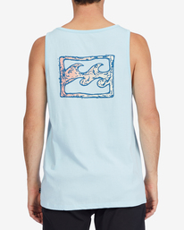 2 Crayon Wave Tank Top Blue ABYZT01096 Billabong