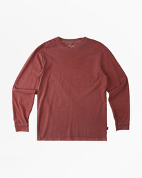 4 Wave Washed Long Sleeve T-Shirt Red ABYZT01222 Billabong