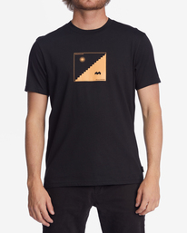 1 Wrangler United By Organic Short Sleeve T-Shirt Black ABYZT01226 Billabong