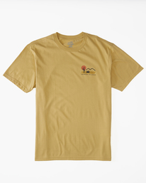 7 Wrangler Solstice Organic Short Sleeve T-Shirt Yellow ABYZT01231 Billabong
