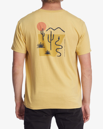 4 Wrangler Solstice Organic Short Sleeve T-Shirt Yellow ABYZT01231 Billabong
