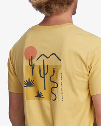 5 Wrangler Solstice Organic Short Sleeve T-Shirt Yellow ABYZT01231 Billabong