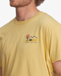 6 Wrangler Solstice Organic Short Sleeve T-Shirt Yellow ABYZT01231 Billabong