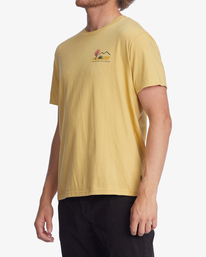 2 Wrangler Solstice Organic Short Sleeve T-Shirt Yellow ABYZT01231 Billabong