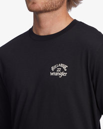 4 Wrangler Rancher Organic Long Sleeve T-Shirt Black ABYZT01235 Billabong