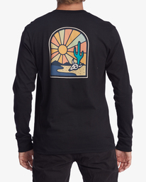 2 Wrangler Rancher Organic Long Sleeve T-Shirt Black ABYZT01235 Billabong