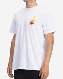 1 Kamea Burn Short Sleeve T-Shirt White ABYZT01251 Billabong