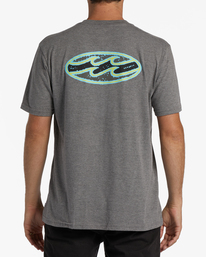 3 Crayon Wave Short Sleeve T-Shirt Grey ABYZT01276 Billabong
