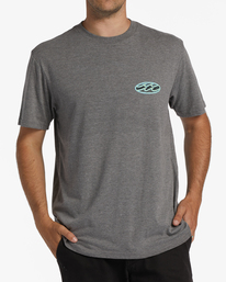 0 Crayon Wave Short Sleeve T-Shirt Grey ABYZT01276 Billabong