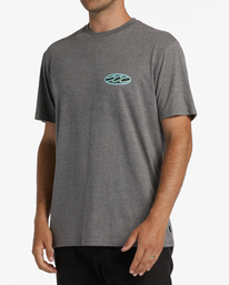 2 Crayon Wave Short Sleeve T-Shirt Grey ABYZT01276 Billabong