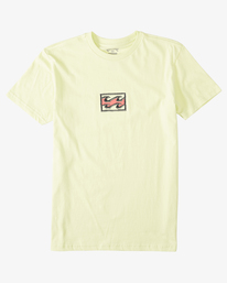4 Chest Wave Washed Short Sleeve T-Shirt Green ABYZT01292 Billabong