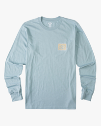4 Crayon Wave Long Sleeve T-Shirt Blue ABYZT01302 Billabong
