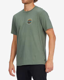 1 A/Div Rockies Organic Short Sleeve T-Shirt Green ABYZT01318 Billabong