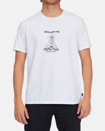 1 A/Div Flow Organic Short Sleeve T-Shirt White ABYZT01322 Billabong