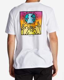 billabong, Keith Haring Salvation - T-Shirt for Men, WHITE (wht) Keith Haring Salvation - T-Shirt for Men ABYZT01485