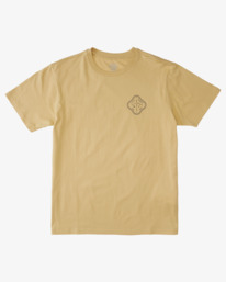 4 Wrangler Vast And Free Organic Short Sleeve T-Shirt Yellow ABYZT01558 Billabong