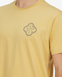 3 Wrangler Vast And Free Organic Short Sleeve T-Shirt Yellow ABYZT01558 Billabong