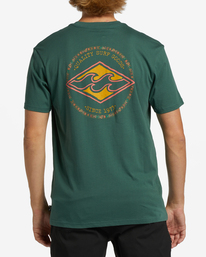 2 Rotor Diamond Short Sleeve T-Shirt Yellow ABYZT01573 Billabong