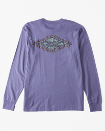 4 Crayon Wave Long Sleeve T-Shirt Purple ABYZT01586 Billabong