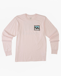5 Crayon Wave Long Sleeve T-Shirt Pink ABYZT01586 Billabong