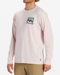 1 Crayon Wave Long Sleeve T-Shirt Pink ABYZT01586 Billabong