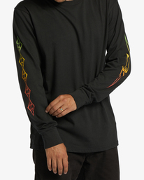 2 D Bah Wave Long Sleeve T-Shirt Black ABYZT01587 Billabong