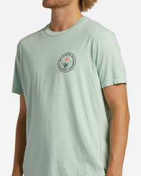 3 Trademark Wave Washed Short Sleeve T-Shirt Green ABYZT01597 Billabong