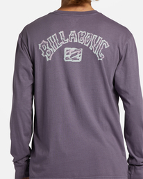3 Theme Arch Wave Washed Long Sleeve T-Shirt Purple ABYZT01601 Billabong