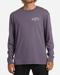 0 Theme Arch Wave Washed Long Sleeve T-Shirt Purple ABYZT01601 Billabong
