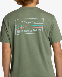 3 A/Div Range Short Sleeve T-Shirt Green ABYZT01617 Billabong