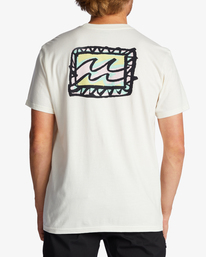 4 Crayon Wave - T-Shirt voor Heren White ABYZT01697 Billabong