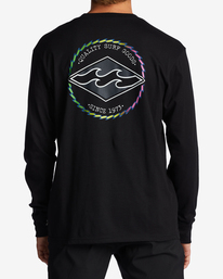 2 Rotor Diamond Long Sleeve T-Shirt Black ABYZT01717 Billabong