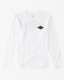 6 Crayon Wave - T-shirt met Lange Mouwen voor Heren White ABYZT01719 Billabong