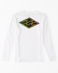 4 Crayon Wave Long Sleeve T-Shirt White ABYZT01719 Billabong