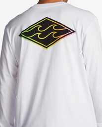 3 Crayon Wave Long Sleeve T-Shirt White ABYZT01719 Billabong