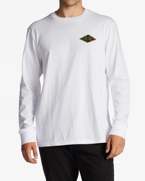 0 Crayon Wave - Camiseta de Manga Larga para Hombre Blanco ABYZT01719 Billabong