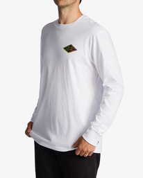 1 Crayon Wave Long Sleeve T-Shirt White ABYZT01719 Billabong