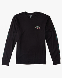 6 Throw Back - Long Sleeve T-Shirt for Men Black ABYZT01720 Billabong